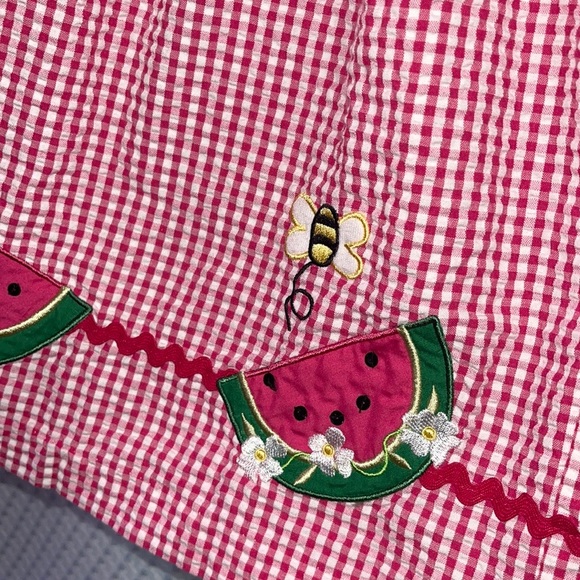 Kids Girls Clothes 6X GoodLad Watermelon Ladybug Dress - Picture 2 of 5